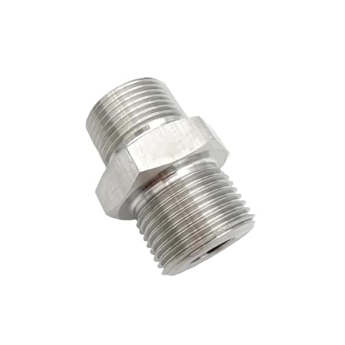 PAKMEZ M16x1.5 to M16x1.5 Metric Male Thread 304 Stainless Steel Pipe Fitting Equal Hex Nipple Connector PAKMEZ M16x1.5 to M16x1.5 Metric Male Thread 304 Stainless Steel Pipe Fitting Equal Hex Nipple Connector von PAKMEZ