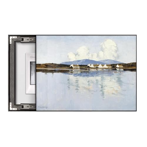 RobustWeg StromzäHler Box Dekoration, Sicherungskasten Abdeckung Schrank, Innen Elektrischer ZäHler Abdeckung, Flip Cover Design, Für Büro Esszimmer Heimdekoration(Black 4,50 * 40cm/19 * 15in) von PAKMEZ