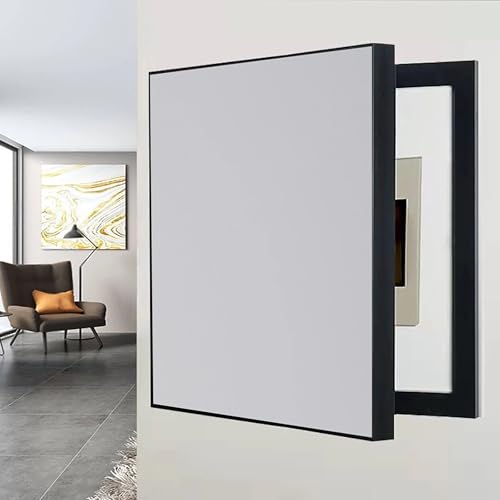 Sicherungskasten Abdeckung, Stromkasten Verkleidung Einfarbige, Einfach zu Installierende, Flip Cover Design, Für Büro Esszimmer Heimdekoration(Light Gray,60 * 80cm/23 * 31in) von PAKMEZ