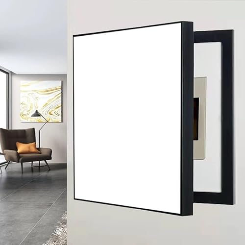 Sicherungskasten Abdeckung, Stromkasten Verkleidung Einfarbige, Einfach zu Installierende, Flip Cover Design, Für Büro Esszimmer Heimdekoration(White,50 * 60cm/19 * 23in) von PAKMEZ