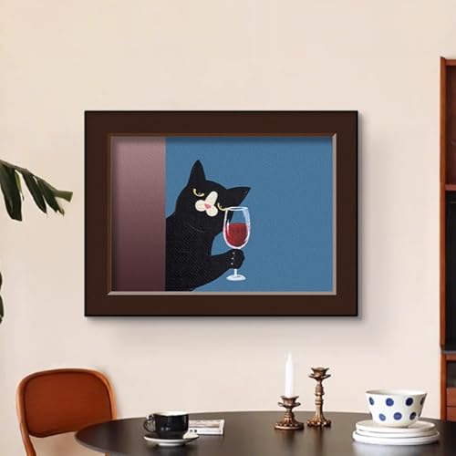 Sicherungskasten Abdeckung Schrank, Verteilerkasten Dekorativer Ausblenden Gemälde, Einfach zu Installierende, Für Büro Esszimmer Heimdekoration(Black 2,45 * 35cm/17 * 13in) von PAKMEZ