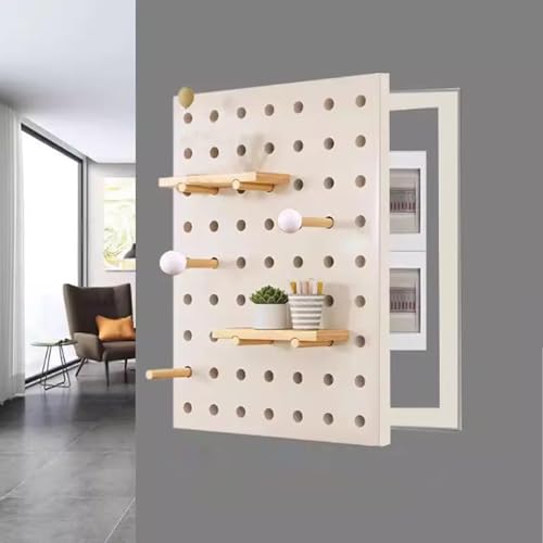 Vertical Stromzähler Box Dekoration, Flip Cover Design, Für Büro Esszimmer Heimdekoration, Einfach zu Installierende, Kostenloses Bohren, Ideal für Ihr Zuhause(White,60 * 40cm/23 * 15in) von PAKMEZ