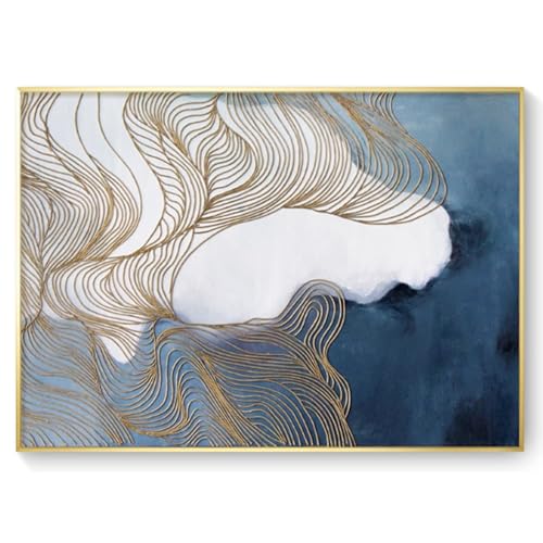 Wandmontiert Schrank Stromverteiler, Kreativ Flip-Cover Dekoratives Bild, Bild Verteilerkastens Gemälde Ausblenden, Für Büro Esszimmer Heimdekoration(Gold 3,60x45cm/23 * 17in) von PAKMEZ