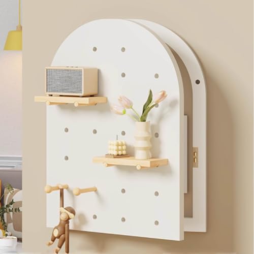 Zählerkasten mit Dekorativem Gemälde Verstecken, Wandmontierte Abdeckung für Elektrische Schalttafel aus Holz, Flip Cover Design, Für Büro Esszimmer Heimdekoration(White,30 * 52cm/11 * 20in) von PAKMEZ