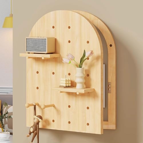 Zählerkasten mit Dekorativem Gemälde Verstecken, Wandmontierte Abdeckung für Elektrische Schalttafel aus Holz, Flip Cover Design, Für Büro Esszimmer Heimdekoration(Wood,50 * 79cm/19 * 31in) von PAKMEZ