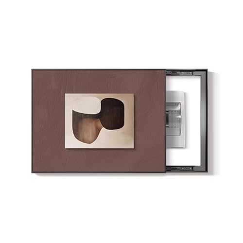 Zählerkasten mit dekorativem Gemälde verstecken, Abdeckung für Sicherungskasten, Motiv Kreativ Bild des, Für Büro Esszimmer Heimdekoration, Flip Cover Design(Black 2,55 * 45cm/21 * 17in) von PAKMEZ