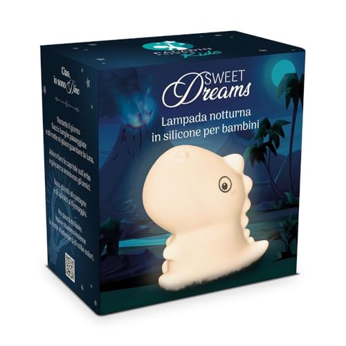 PALADIN PHARMA SpA Sweet Dreams LED Nachtlicht für Kinder Silikon Nachttischlampe mit 7 Farben Beleuchtung Touch Funktion USB Type-C Nachtlicht für Kinderzimmer Wiederaufladbar von PALADIN PHARMA SpA
