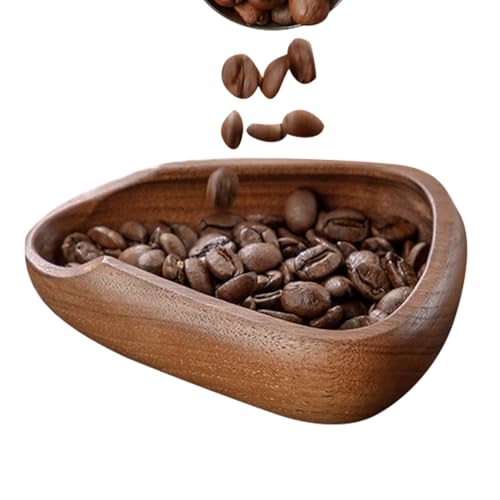 Kaffee-Dosierschale, Dosiergefäß Aus Holz, Kaffee-Tassentablett Mit Rundem, Konischem Ausguss, Kaffeebohnen-Dosierbecher, Schröpf-Tee-Dosiertablett, Espresso-Zubehör Für Teeläden, Häuser, Kaffeebar von PALANK