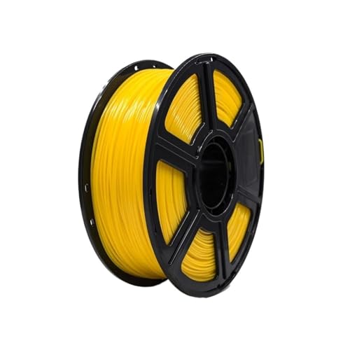 WUXUN3DP 1 kg/Rolle Elastisches TPU 95A Filament 1,75 mm Flex 3A Druckermaterial Schwarz Natur Rot Grün Blau(Elastic Yellow) von PALAPUDE