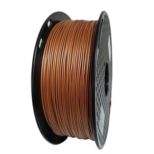 WUXUN3DP 1 kg Metall-PLA 1,75 mm 3D-Drucker-Filamentspule Metalltextur Gold Silber Kupfer Bronze Metallic PLA-Druckmaterialien(Copper 1Kg) von PALAPUDE