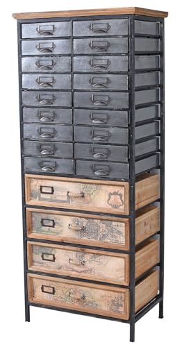 Apothekerkommode Aktenschrank Loft Kommode Schubladenschrank Industrie lof008 Palazzo Exklusiv von PALAZZO INT