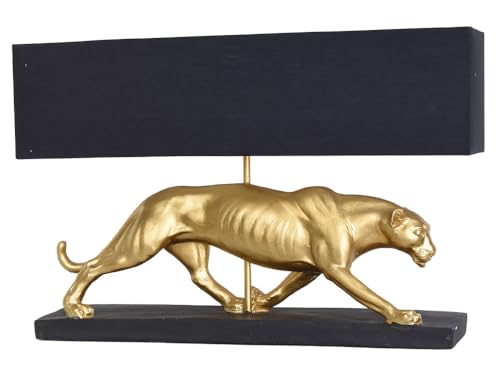 Art Deco Skulptur Lampe Leopard Leuchte Tischlampe 60cm cw273 Palazzo Exklusiv von PALAZZO INT