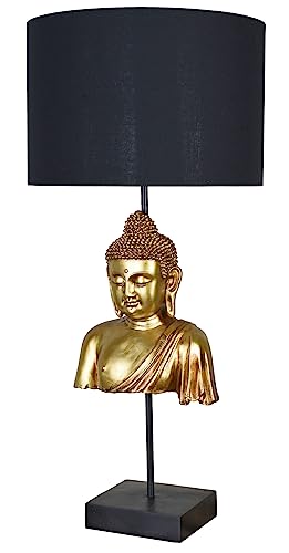 Asia Leuchte Buddha Lampe Buddhabüste Feng Shui Tischlampe (ohne Leuchtmittel) asiatisch Tischleuchte 66cm cw632 Palazzo Exklusiv von PALAZZO INT
