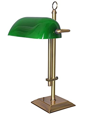 Bankerleuchte im Jugendstil Bankerlampe (ohne Leuchtmittel) grün Schreibtischlampe xcl120 Palazzo Exklusiv von PALAZZO INT