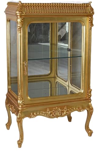 Barock Vitrine Antik Vitrinenschrank Gold verspiegelt Glasvitrine Rokoko cat903 Palazzo Exklusiv von PALAZZO INT