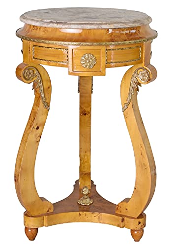 Blumentisch Barock Blumenhocker runder Tisch Barocktisch Beistelltisch 80cm Gold Antik cat162b Palazzo Exklusiv von PALAZZO INT