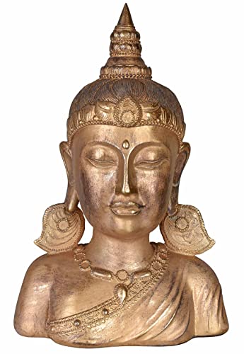 Buddha Figur Büste Buddhakopf Gold Skulptur Yoga Deko Feng Shui Statue Kopf cw624 Palazzo Exklusiv Buddha Figur Büste Buddhakopf Gold Skulptur Yoga Deko Feng Shui Statue Kopf cw624 Palazzo Exklusiv von PALAZZO INT