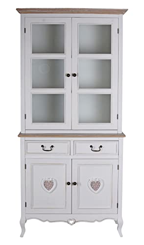 Buffetschrank Villa Vintage Küchenschrank Vitrine 85cm Esszimmer Buffet Shabby Chic hmb159 Palazzo Exclusiv von PALAZZO INT