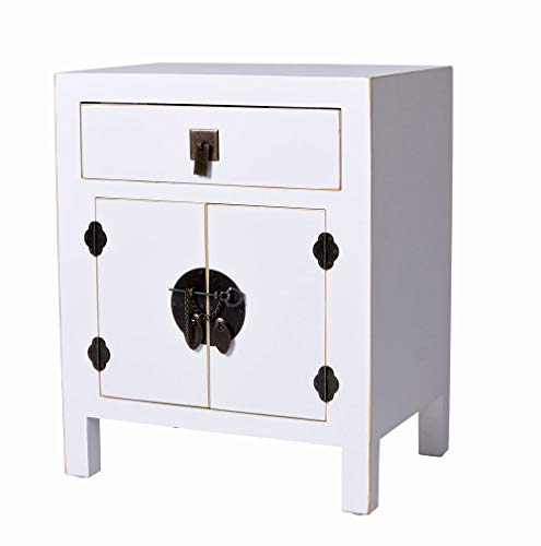 Chinesischer Nachtschrank Madame Butterfly Weiß – Authentisches Ming-Design, 2 Türen & 1 Schublade, Holz/MDF, Elegante Nachtkommode mya007 Palazzo Exklusiv Chinesischer Nachtschrank Madame Butterfly Weiß – Authentisches Ming-Design, 2 Türen & 1 Schublade, Holz/MDF, Elegante Nachtkommode mya007 Palazzo Exklusiv von PALAZZO INT