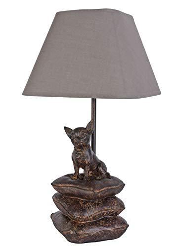 Chiwawa Lampe Tischleuchte Hund Chihuahua Hundefigur Tischlampe Leuchte Skulptur cw074 Palazzo Exklusiv von PALAZZO INT