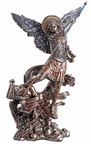 Erzengel Michael kämpft gegen Lucifer Engel Figur WU73529A4 Palazzo Exklusiv von PALAZZO INT