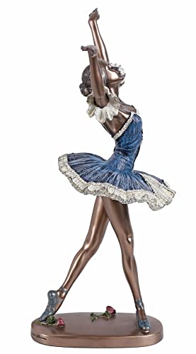 Frauenfigur Tänzerin Dekofigur Wohnbereich Balletttänzerin Ballerina 28cm Ballett Skulptur wu69869a4 Palazzo Exklusiv von PALAZZO INT