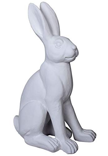 Hasenfigur Weiss Osterhase Hase Ostern Gartenfigur Gartenskulptur Fiberglas 60cm yac047 Palazzo Exklusiv von PALAZZO INT
