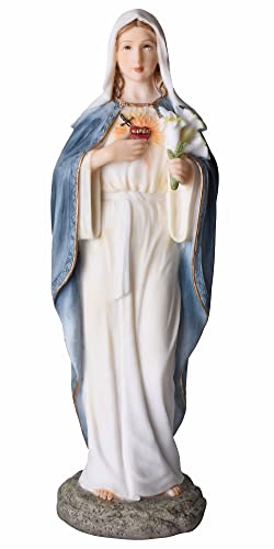 Herz Mariens Figur Madonna Antik Schutzmadonna 21cm unbeflecktes Herz Wohnraum wu77795aa Palazzo Exklusiv von PALAZZO INT