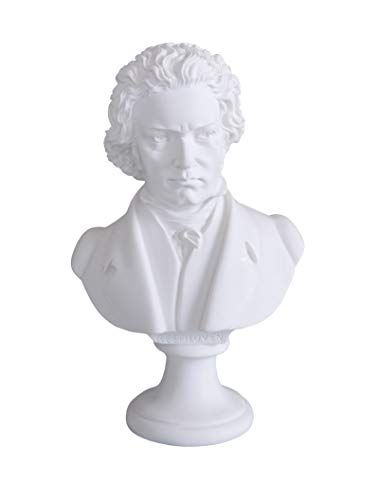 Historische Komponisten Figur Beethoven Klavier Musiker Büste Skulptur Dekofigur IS250 Palazzo Exklusiv von PALAZZO INT