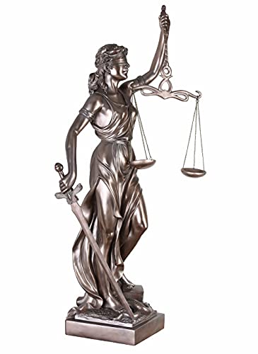 Justitia Skulptur Göttin der Gerechtigkeit Figur römische Mythologie 90 cm neu IS257 Palazzo Exklusiv von PALAZZO INT