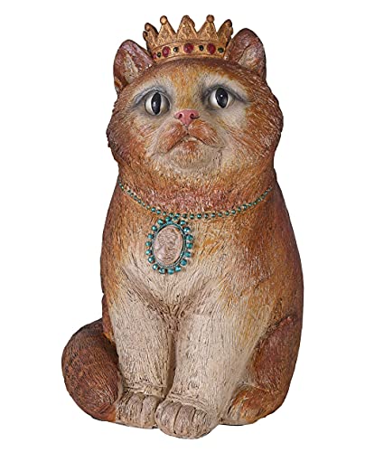 Katzenfigur Märchen Katze mit Krone Katzenprinzessin Skulptur tvc088 Palazzo Exklusiv von PALAZZO INT