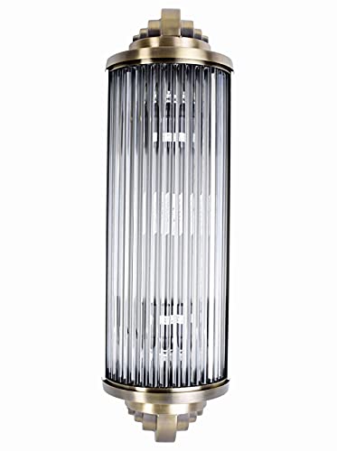 Kinoleuchte Art Deco Wandlampe (ohne Leuchtmittel) Wandleuchte weiss Klassik Leuchte 54 cm Kinolampe xc03 Palazzo Exklusiv von PALAZZO INT