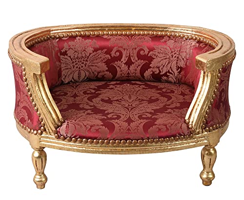 PALAZZO INT Hundebett „Marie Antoinette“ | Barock Hundesofa aus Holz im Antik-Look | Luxuriöses Tiermöbel für kleine Hunde wie Mops & Bully | Handgearbeitet, Maße ca. 70×47×40 cm, Sitzhöhe 23 cm PALAZZO INT Hundebett „Marie Antoinette“ | Barock Hundesofa aus Holz im Antik-Look | Luxuriöses Tiermöbel für kleine Hunde wie Mops & Bully | Handgearbeitet, Maße ca. 70×47×40 cm, Sitzhöhe 23 cm von PALAZZO INT