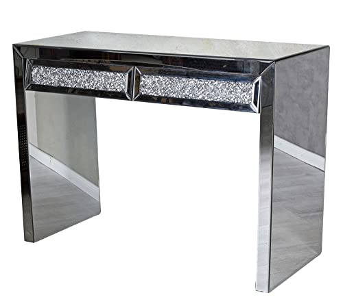 Konsolentisch verspiegelt Wandtisch Glas Tischkonsole 111 cm Silber Flurtisch vic525 Palazzo Exklusiv von PALAZZO INT