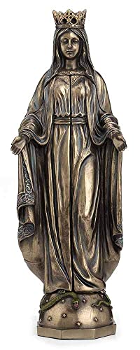 Madonna Figur Triptychon Hausaltar Bronzefarben Antik Stil Sakrale Skulptur Bronzeschicht WU75630A4 Palazzo Exklusiv von PALAZZO INT