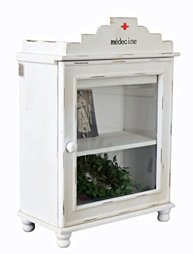 Medizinschrank Wandschrank Shabby Chic Arzneischrank Hängevitrine 35 cm Antik mxa061 Palazzo Exklusiv von PALAZZO INT