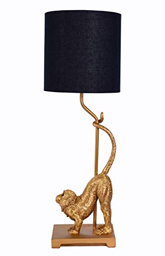 Nachttischlampe Monkey Tischleuchte (ohne Leuchtmittel) Affe Lampe Affenfigur Leuchte Tischlampe cw227 Palazzo Exklusiv von PALAZZO INT