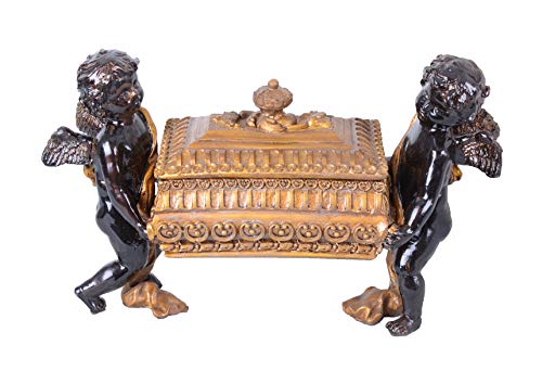 Prachtvolle Schmuckschatulle mit zwei Engeln Barock Stil IS200 Palazzo Exklusiv von PALAZZO INT