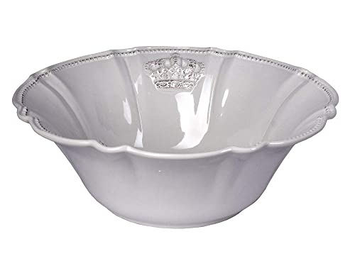 Salatschale Weiss Krone Salatschüssel Tiefe Schale Küchenschüssel Porzellan Obstschale cw503 Palazzo Exklusiv von PALAZZO INT