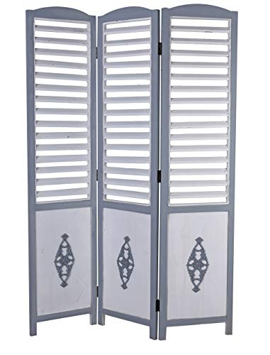 Paravent Vintage Home Shabby Chic Raumteiler 175×120 cm dreiteilig klappbar Lamellenoptik altes Holz Sichtschutz Vintage Deko Spanische Wand Landhausstil Solitärmöbel Paravent Vintage Home Shabby Chic Raumteiler 175×120 cm dreiteilig klappbar Lamellenoptik altes Holz Sichtschutz Vintage Deko Spanische Wand Landhausstil Solitärmöbel von PALAZZO INT