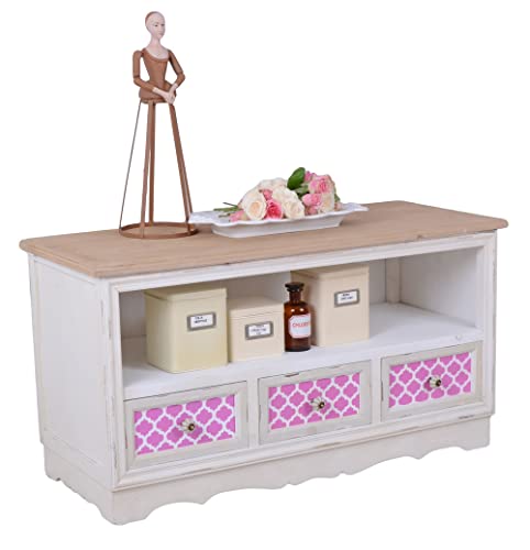 TV Schrank Landhausstil Fernsehschrank Fernsehtisch Vintage Lowboard mxa002 Palazzo Exklusiv von PALAZZO INT