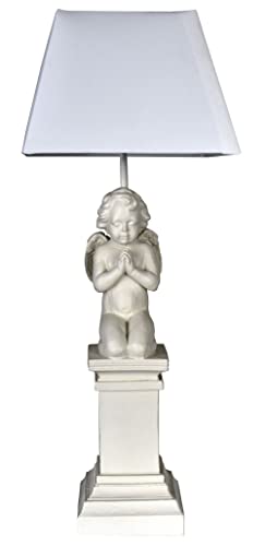 Tischlampe Amor Leuchte Engel Tischleuchte ohne Leuchtmittel Weiss Lampe Landhausstil cw612 Palazzo Exklusiv von PALAZZO INT