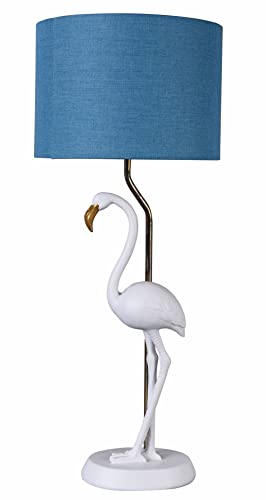 Tischlampe Flamingo Weiss Tischleuchte (ohne Leuchtmittel) Nachttischlampe Dekolampe 65 cm Beleuchtung cw172 Palazzo Exklusiv von PALAZZO INT