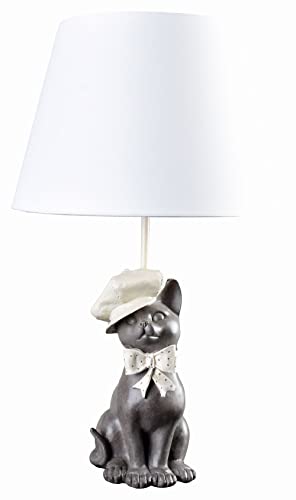 Tischlampe Kater Leuchte Landhausstil Tischleuchte (ohne Leuchtmittel) Tierfigur Lampe Katzenfigur Katzenlampe cw604 Palazzo Exklusiv von PALAZZO INT