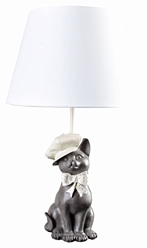 Tischlampe Kater Leuchte Landhausstil Tischleuchte (ohne Leuchtmittel) Tierfigur Lampe Katzenfigur Katzenlampe cw604 Palazzo Exklusiv von PALAZZO INT