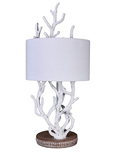 Tischleuchte Maritim Korallen Lampe Tischlampe (ohne Leuchtmittel) Koralle Leuchte Hamptons 67cm cw248 Palazzo Exklusiv von PALAZZO INT