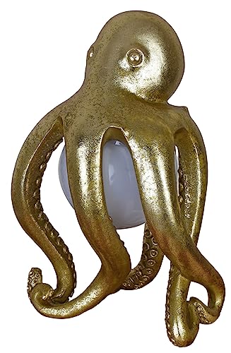 Tischleuchte Octopus Gold Steampunk Lampe Oktopus Tischlampe Tintenfisch 26 cm cw630 Palazzo Exklusiv von PALAZZO INT