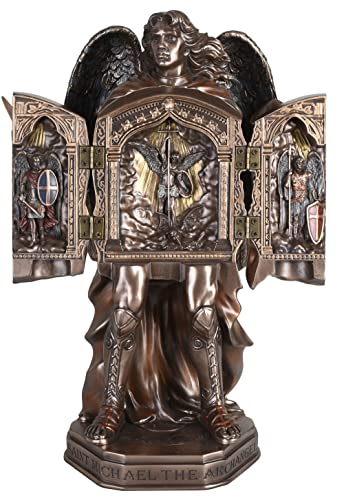 Triptychon Erzengel Michael Heiligenfigur mit Schild und Schwert Hausaltar 30 cm bronzefarben Relieftafel Dekoration Wohnraum wu77657a4 Palazzo Exklusiv Triptychon Erzengel Michael Heiligenfigur mit Schild und Schwert Hausaltar 30 cm bronzefarben Relieftafel Dekoration Wohnraum wu77657a4 Palazzo Exklusiv von PALAZZO INT