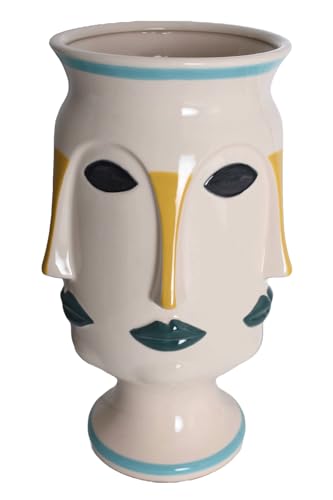 Vase Kopf Gesicht Blumenvase Gefäss Keramik Objekt Frauengesicht 40cm lup165 Palazzo Exklusiv von PALAZZO INT