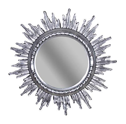 Venezianischer Sonnenspiegel Silber Spiegel Antik Wandspiegel 70 cm Barockspiegel cat230 Palazzo Exklusiv von PALAZZO INT